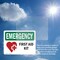 Signmission First Aid Kit With Symbol, 24 in W x Rectangle, Vinyl Decal OS-2PACK-EM-D-1824-L-10377 - alternate 2